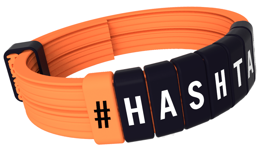 Pulsera Personalizable Black Ivory | Hashtag Bracelets ®